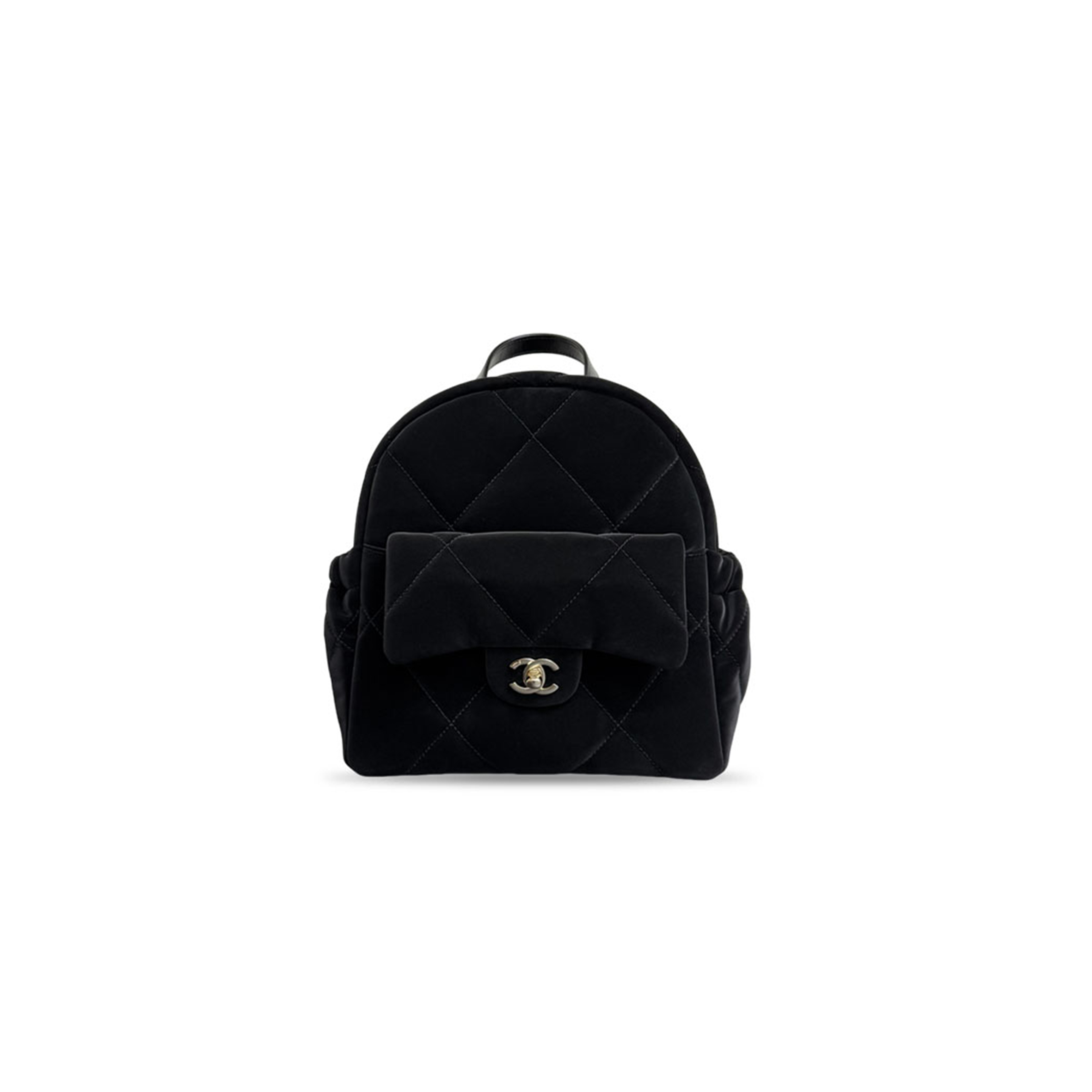 CHANEL MASTER BACKPACK SUEDE CALFSKIN BLACK AS5679 (25*25*10cm)
